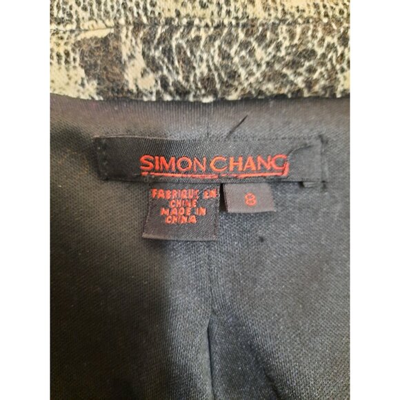 Vintage 80s 90s Pin Up Girl Print Jacket Coat Size M Charcoal Pink Simon Chang - Picture 11 of 12